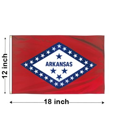 12"x18" Arkansas Nylon Outdoor Flag